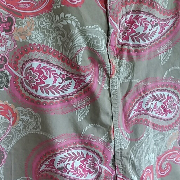 Croft and Barrow Khaki Paisley Skirt - Picture 2 of 5